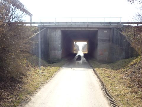 Brcke der Autobahn Stuttgart - Ulm