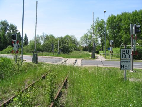 Bahnübergang am Westrand von Schlotheim