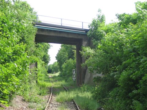 Brücke der Bahnlinie von Erfurt