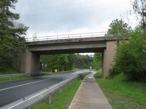 Brücke über die B40 von Schlüchtern nach Flieden