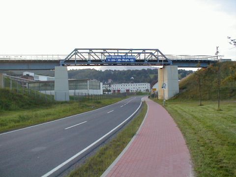 Brücke der Grubenanschlussbahn des Werke Unterbreizbach
