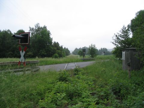 Bahnbergang bei Aue