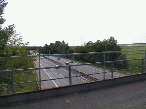 Br�cke �ber die Autobahn G�ttingen - Kassel