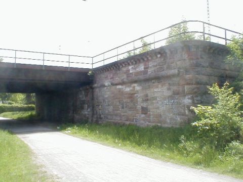 Ehemalige Br�cke �ber die Leine