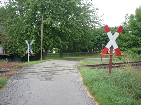 Bahnbergang ber den Museweg