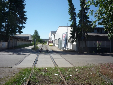 Bahnbergang Industriegebiet Hockenheim Talhaus