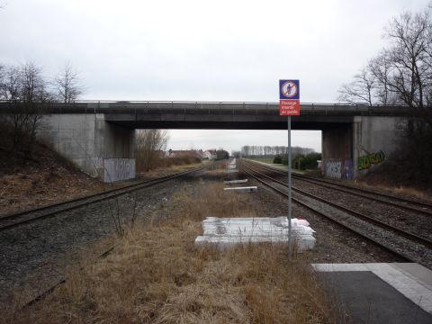 Brcke der Strae nach Iffezheim