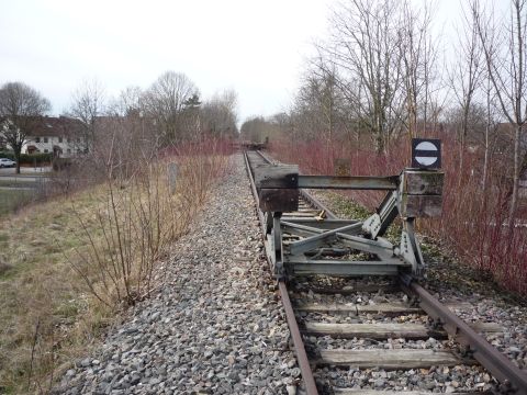 Streckenende mit Prellbock