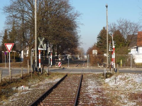 Bahnübergang über die Worblinger Straße 