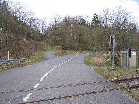 Bahnbergang beim Strandbad