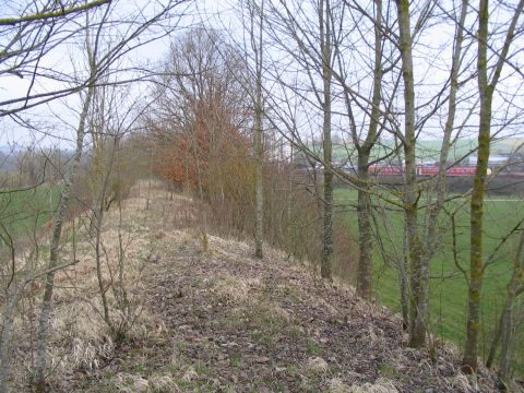 Brcke im Damm der Zufahrt nach Sigmaringen