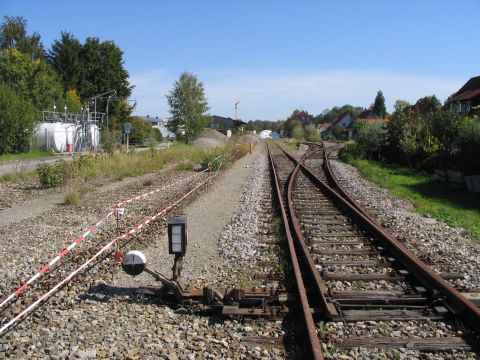 Zufahrt zum Bahnhof Bad Wurzach