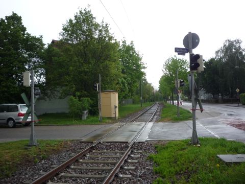 Bahnübergang über die Goethestraße