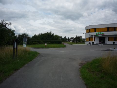 Bahnübergang über die Straße von Trienz nach Limbach