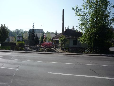 Bahnbergang ber die Rheinstrae
