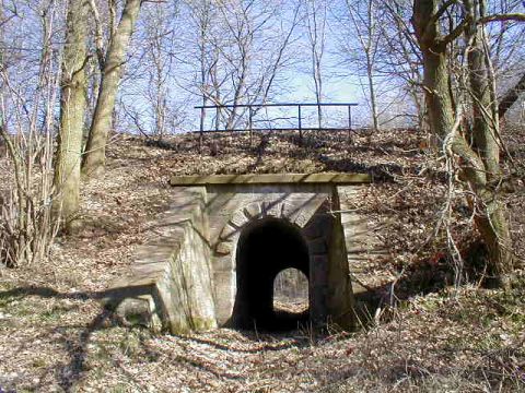 Brcke ber einen Forstweg