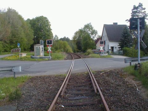 Bahnbergang ber die Wilhelm-Strpke-Strae