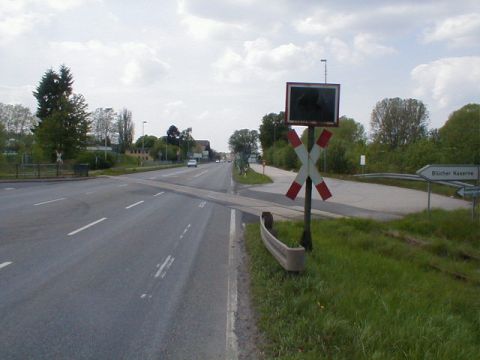 Bahnbergang ber die Leipziger Strae