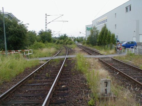 Bahnbergang ber die Knorrstrae