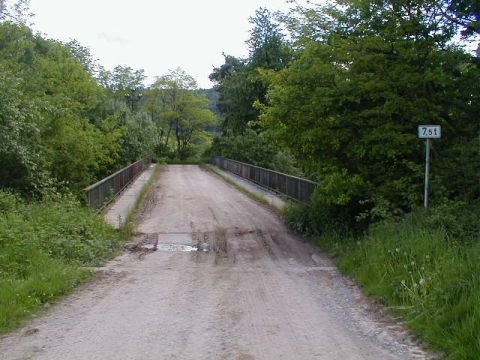 Brcke eines Feldwegs