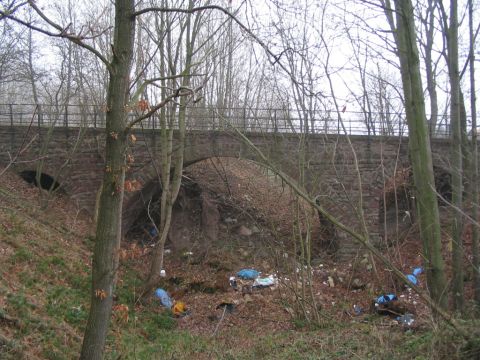 Versch�ttete Weg�berfahrt Friedrichroda