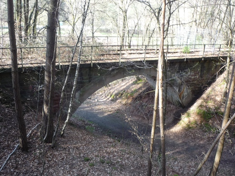 Brcke ber einen Waldweg