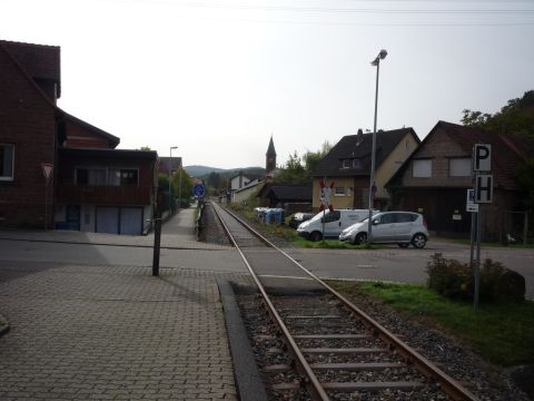 Bahnbergang ber die Talstrae