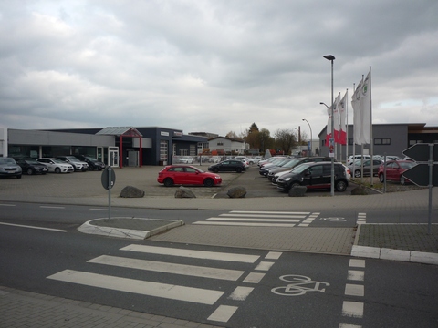 Bahn�bergang �ber das Neue Str��el