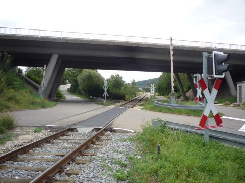 Bahnübergang über die Gammertinger Straße