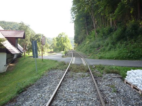 Bahnübergang zwischen Bad Imnau und Trillfingen