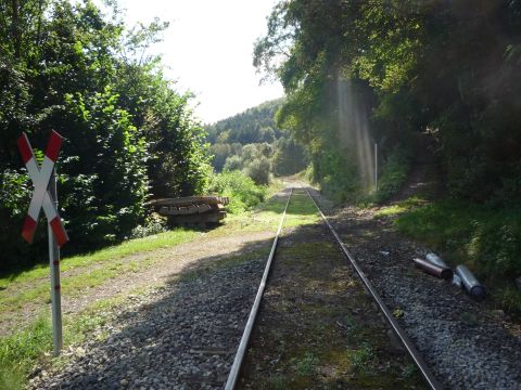 Bahnübergang zwischen Bad Imnau und Trillfingen