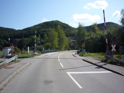 Bahnübergang in Mühringen