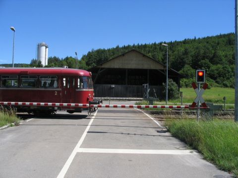 Bahnbergang in Schelklingen
