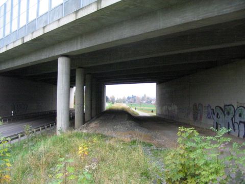 Brcke der Autobahn Stuttgart - Ulm