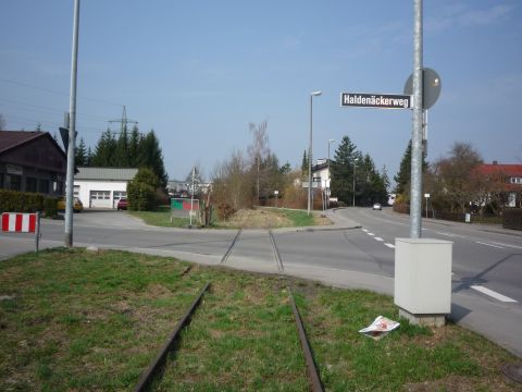 Bahnübergang Haldenäckerweg