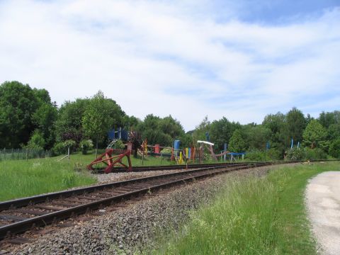 Schutzweiche hinter dem Abzweig