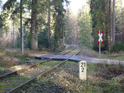 Bahnbergang zwischen Breitenfrst und Welzheim