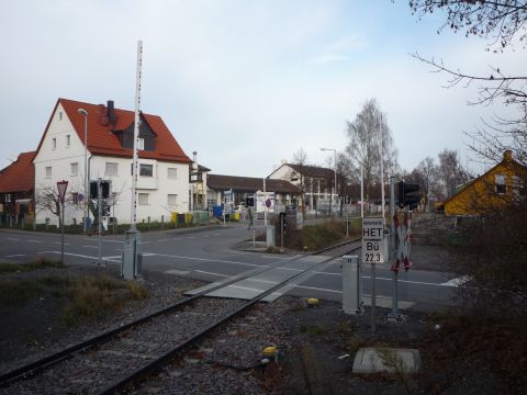 Bahnbergang ber die Silcherstrae