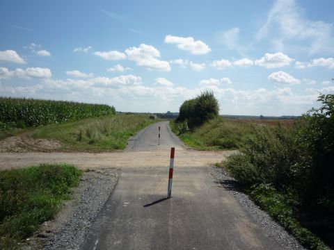 Bahnbergang zwischen Gelchsheim und Aub-Baldersheim
