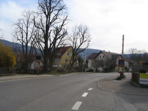 Bahnübergang in Heiningen