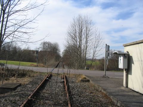 Bahnübergang der Straße nach Eschenbach