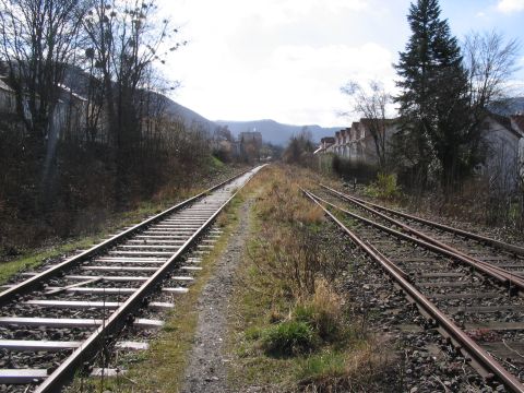 Ausfahrt aus dem Bahnhof Geislingen-Altenstadt