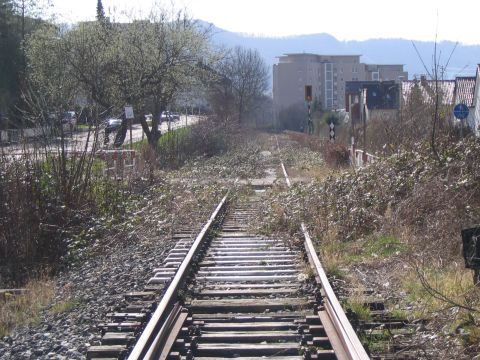 Ausfahrt aus dem Bahnhof Geislingen-Altenstadt