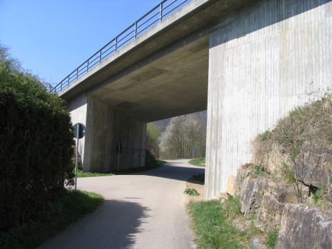 Brcke unter der Bundesstrae Mhlhausen - Geislingen