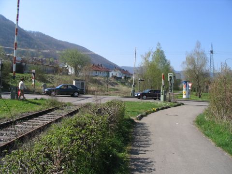 Bahnbergang in Altenstadt