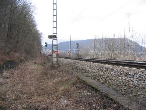 Zufahrt zum Bahnhof Geislingen