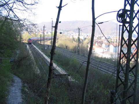 Einfahrt in den Bahnhof Geislingen