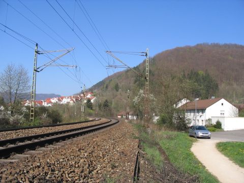 Zufahrt zum Bahnhof Geislingen-West