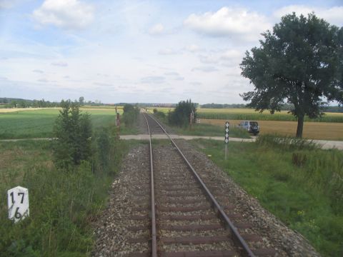 Bahnbergang bei Wachfeld