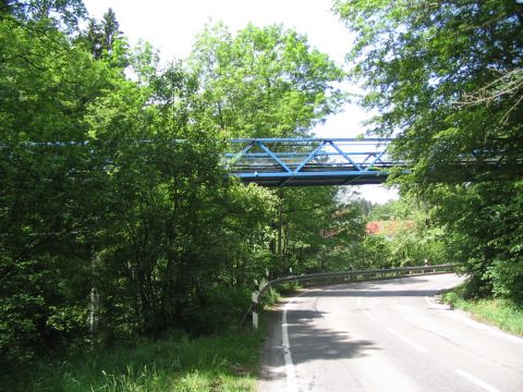 Brcke ber die Rottach und die Staatsstrae nach Herrenwies